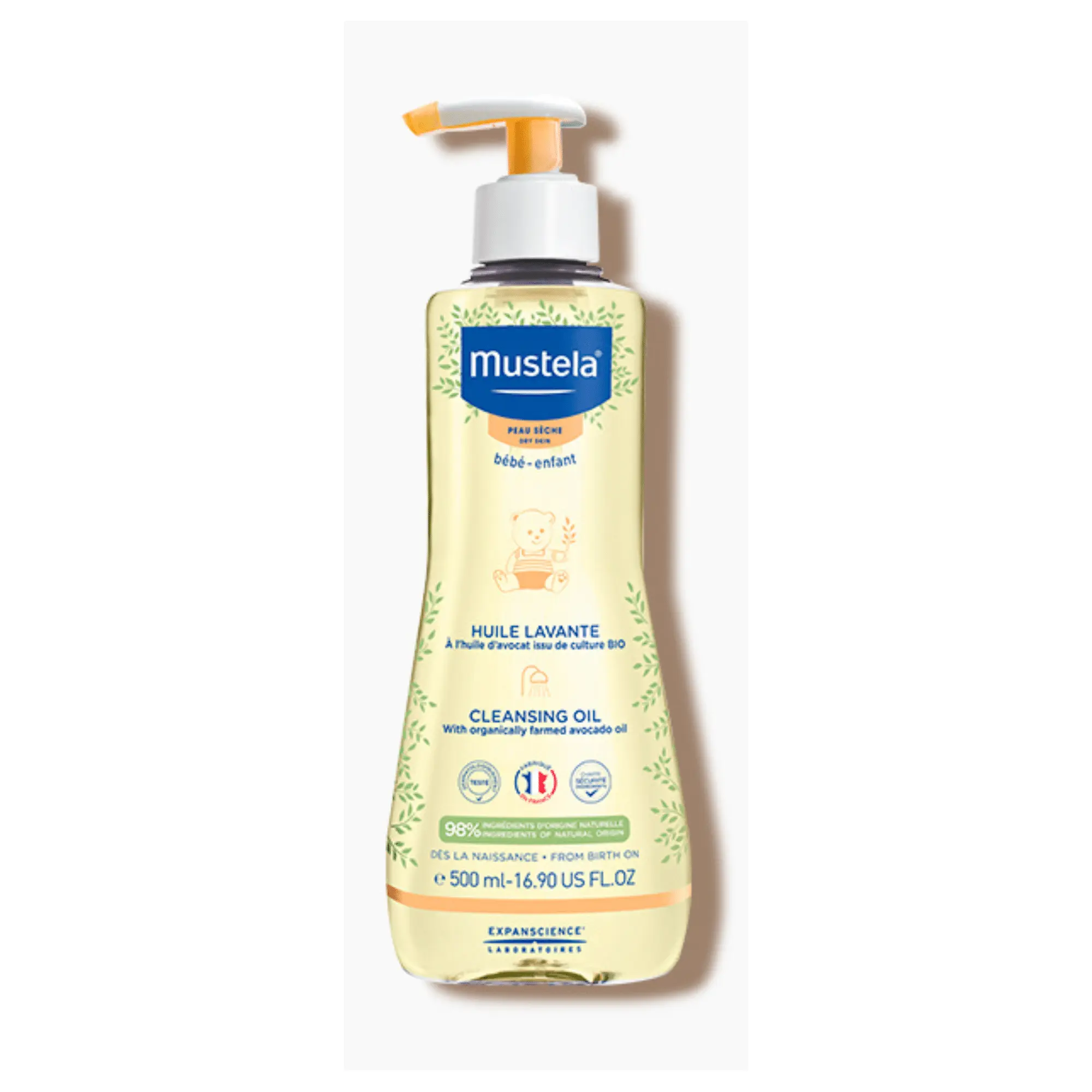 Mustela Cleansing Oil for Delicate and Dry Skin, 500ml