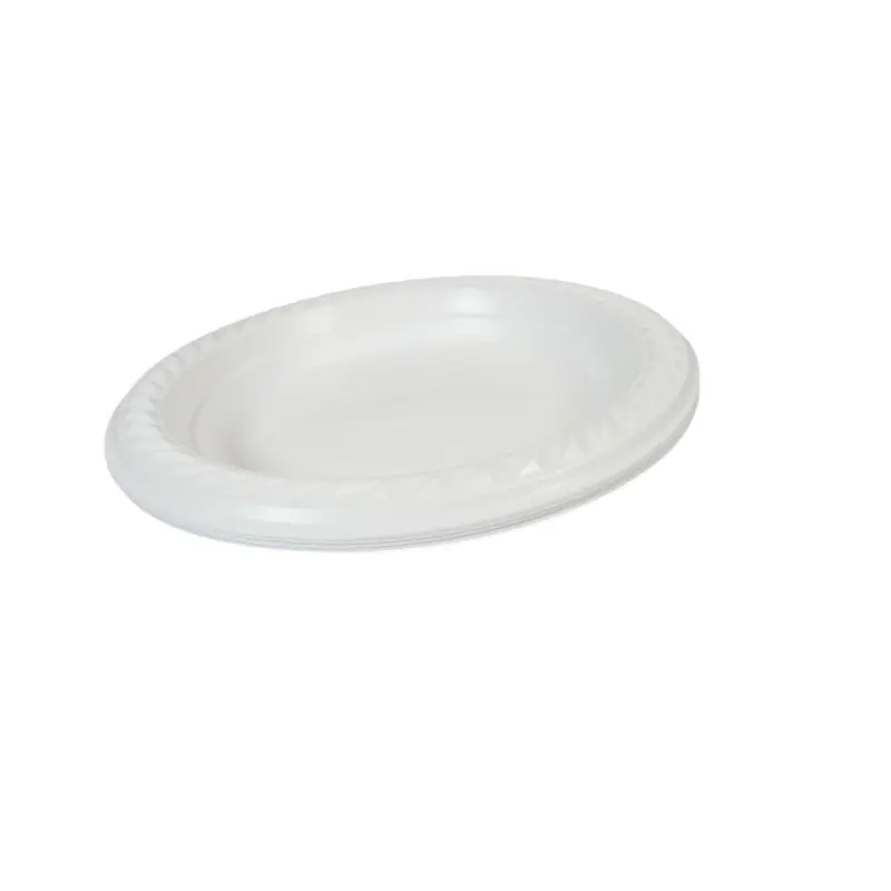 100 White Plastic Plates 7 " Suitable For Picnics Birthdays Parties 17cm (Parcel Rate) Disposable 2