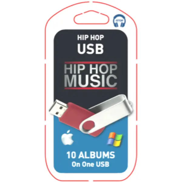 Hip Hop USB | Plug & Play | Ideal For The Car | 32GB