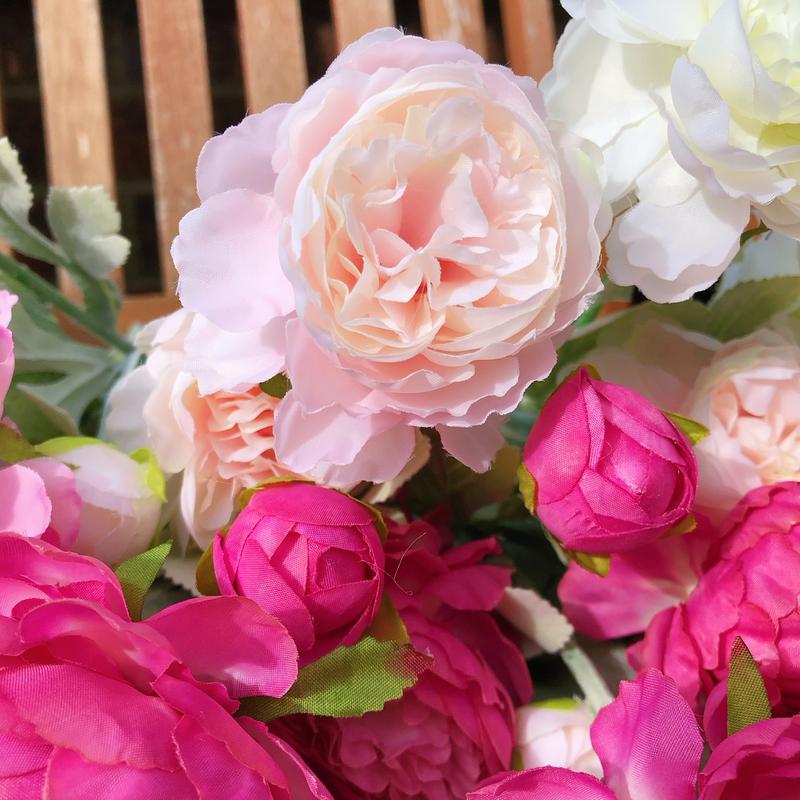 1 PCS 3 Heads Peony Artificial Flower Faux Peony for Home Decoration Event Decoration Wedding Decoration Resturant Decoration 3