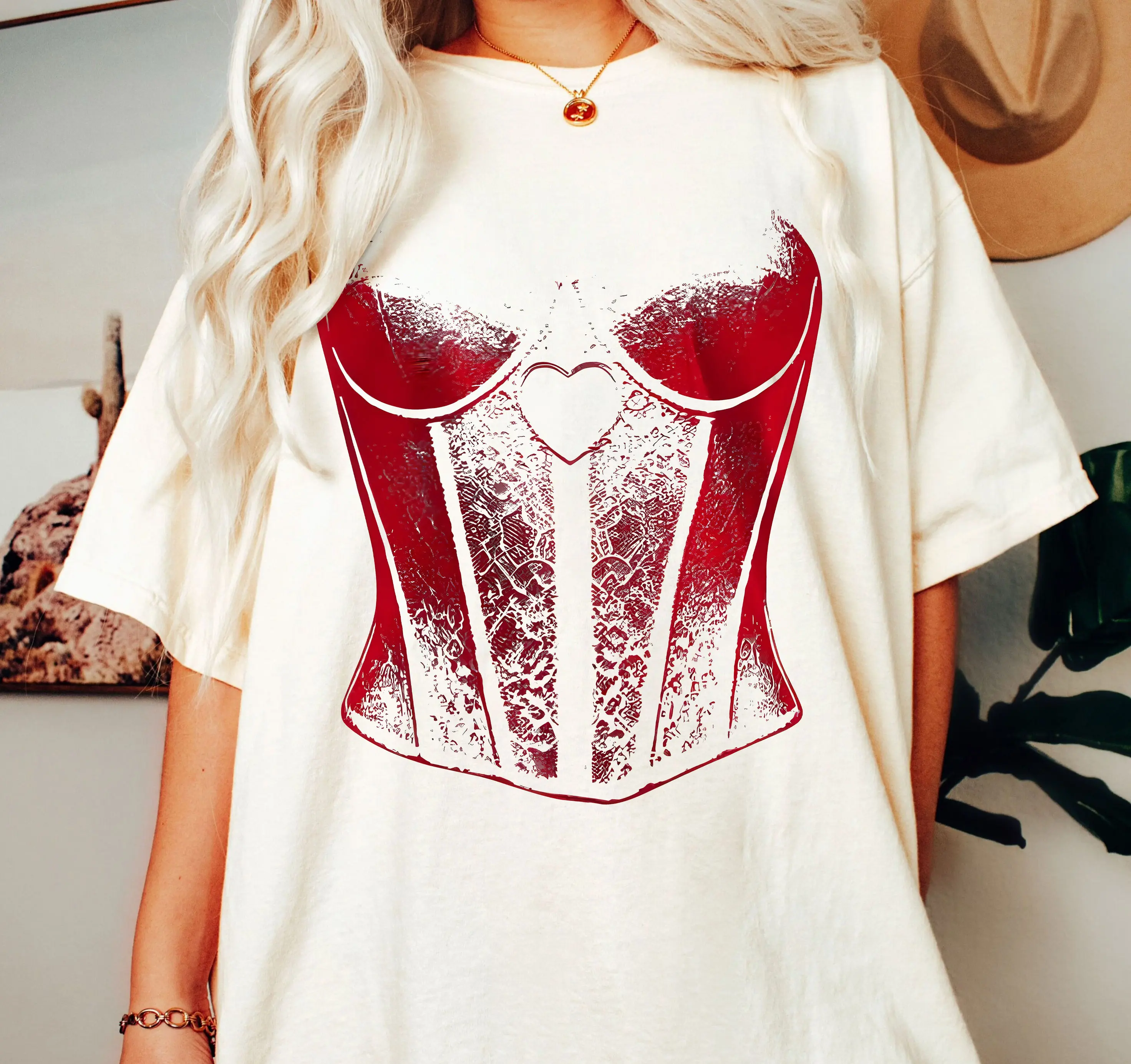 Red Lace Corset Shirt, Sabrina Carpenter Concert Inspired Shirt, Trendy TShirt, Sabrina Carpenter Outfit, Sabrina Concert Merch