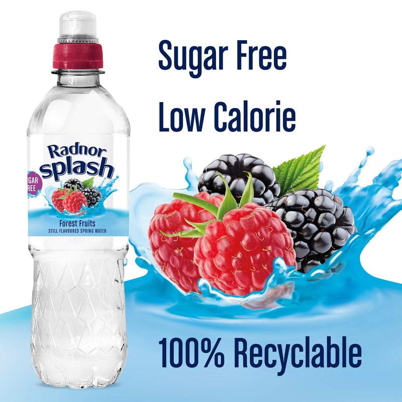 Radnor Splash Forest Fruits Flavoured Water 24 x 500ml | Sugar Free Drink with Natural Sweeteners | Soft Beverage 3