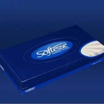 48 x BOXES MANSIZE SOFT WHITE FACIAL FAMILY 2PLY TISSUE C FOLD LARGE SHEETS 75 SHEETS PER BOX DISPOSABLE 1