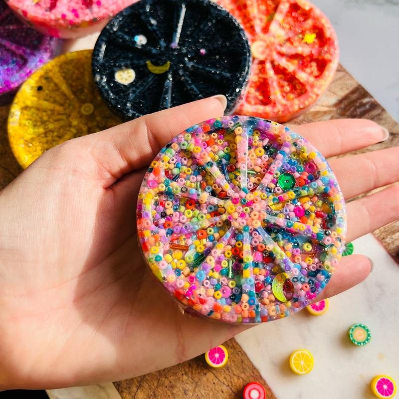 FRUIT Shaped Picky Pads 9 COLOUR options  Neurodiverse Stimming Distracting Nail/Skin Picking Stress Sensory Play Fidget Aid 0