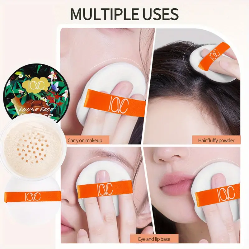 IAC Loose Face Powder - Lightweight, Matte Finish, Waterproof & Sweat-Resistant, Controls Oil, Minimizes Pores, All Skin Types, Plant-Based Squalane, Light Beige, Natural & Contoured Makeup Looks Create Natural Nude Makeup 7