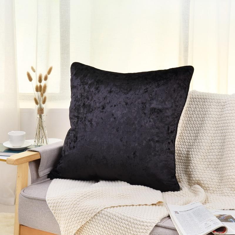 Velvet Soft Decorative Square Cushion Cover 60x60cm , Available in 12 Colours 6