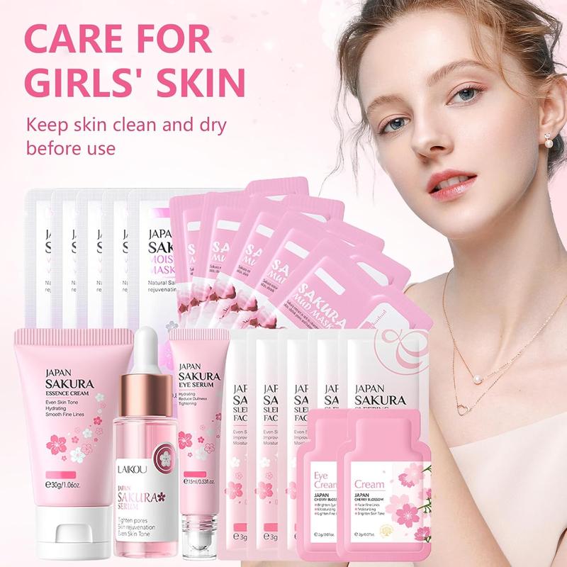 20PCS Skincare Set | Complete Skincare Routine | Cleanser, Serum, Eye Cream, Face Cream, Mask & Scrub | BeautyTok Self Care Essentials Comfort 1