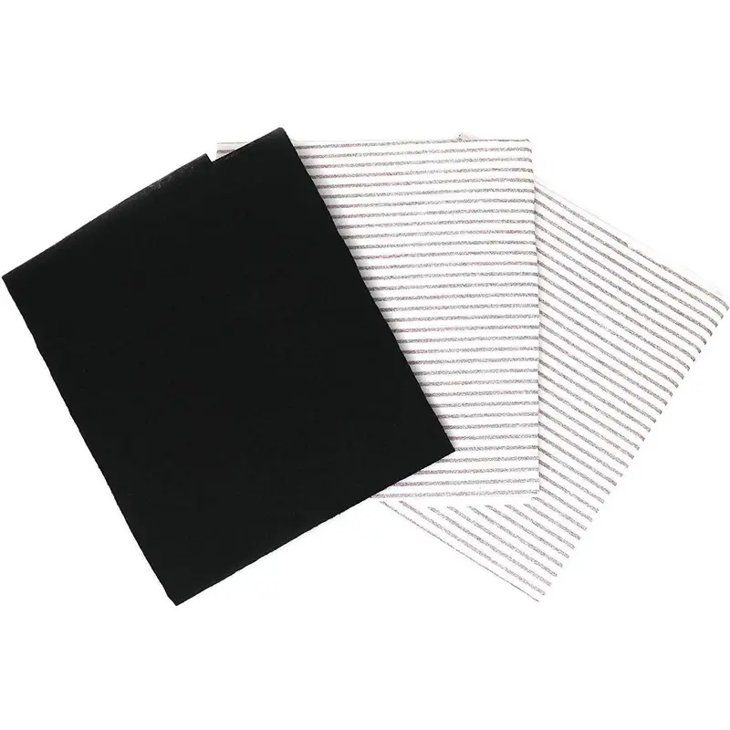 Grease and Carbon Cooker Hood Filters, Pack of 3, Cut to Size, Vent Filters for All Cooker Hoods & Extractor Fans, Universal Cooker Hood Fan Filters, Kitchen Extractor Fan Filter 0