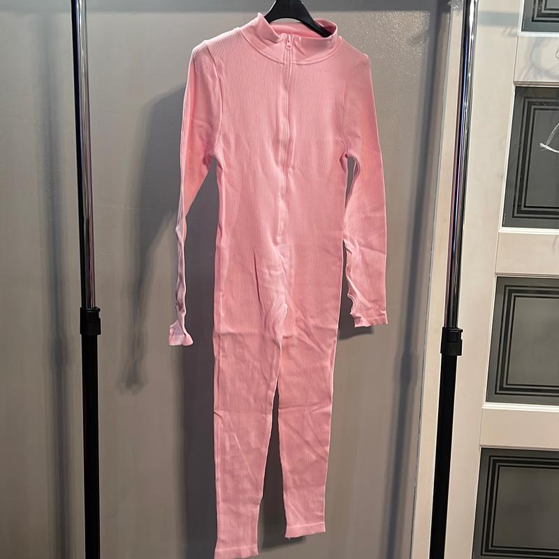 Zip Up Ribbed Jump Suit 6
