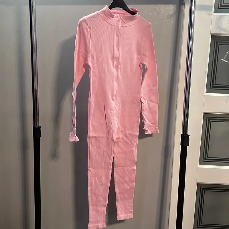 Zip Up Ribbed Jump Suit 6