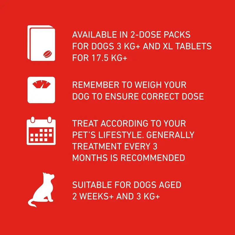 FRONTLINE WORMER - XL Worming Tablets for Dogs - 2 Tablets 5