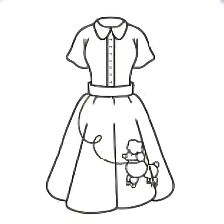 Vintage Fashion Vibes: Bold and Easy Coloring Book for Adults and Teens Featuring Cute Vintage Clothes and Iconic Designs (Bold & Easy Coloring Books) Paperback 6