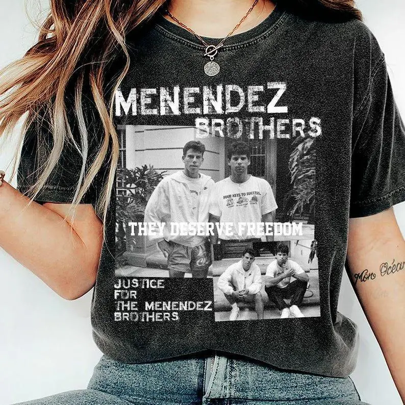 Vintage Menendez Brothers Shirt, 80s Erik & Lyle Tee, True Crime Fan Gift, Retro Monster Cotton Crewneck