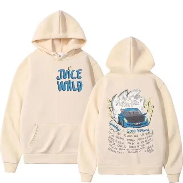 Product Introduction of Juice WRLD Hoodies Men Women Hooded Sweatshirts Fashion Hip Hop Casual Pullovers Black Streetwear Sweatshirts 5