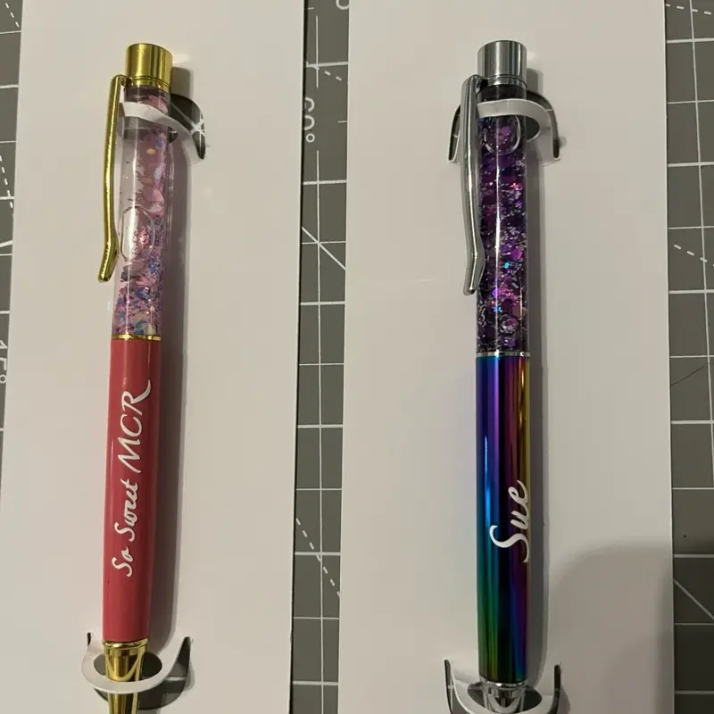 Personalised Glitter Snowglobe Pens