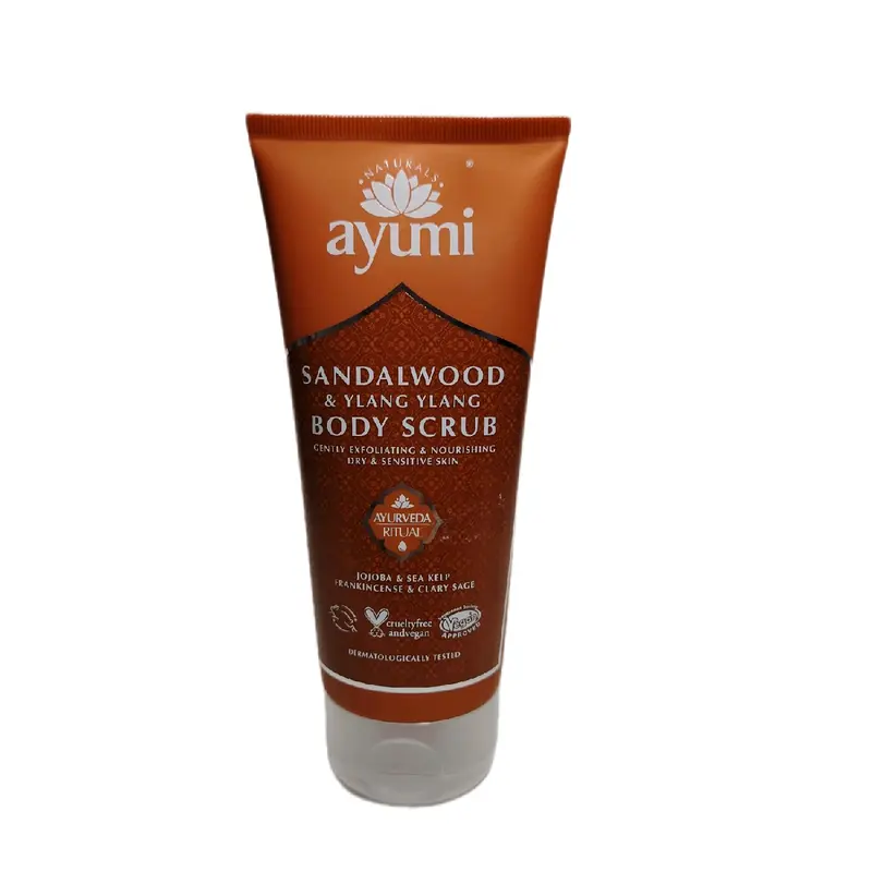 Ayumi sandalwood & ylang ylang 150ml - BODY Scrub 200 ml - Face scrub 125ml - Face  Mask 100ml - Face Cream 100ml   boday care Cleansing 1