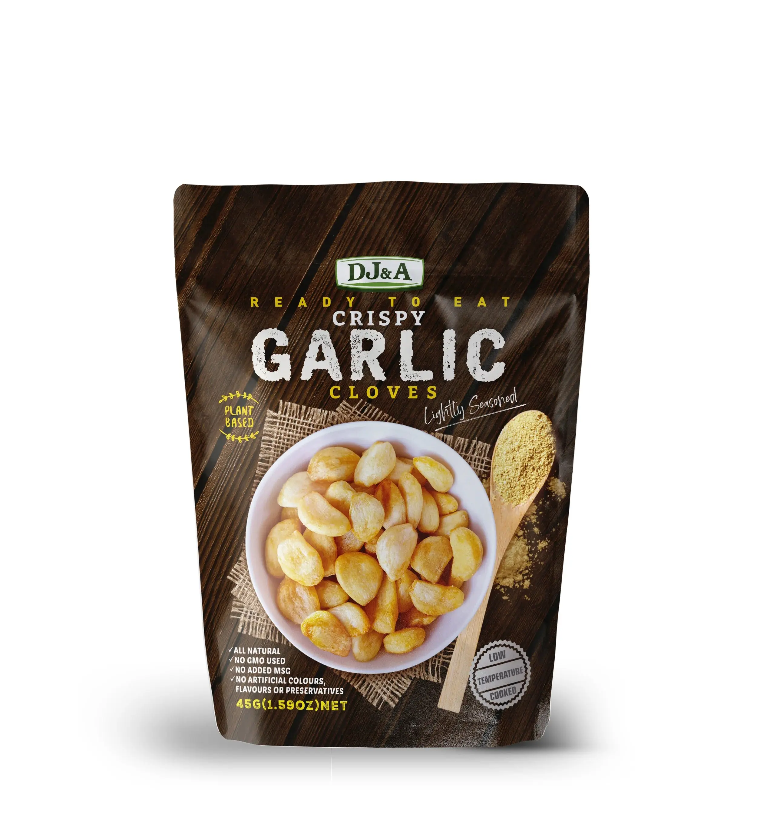 DJ & A Crispy Garlic Cloves 45g Snack Crunchy