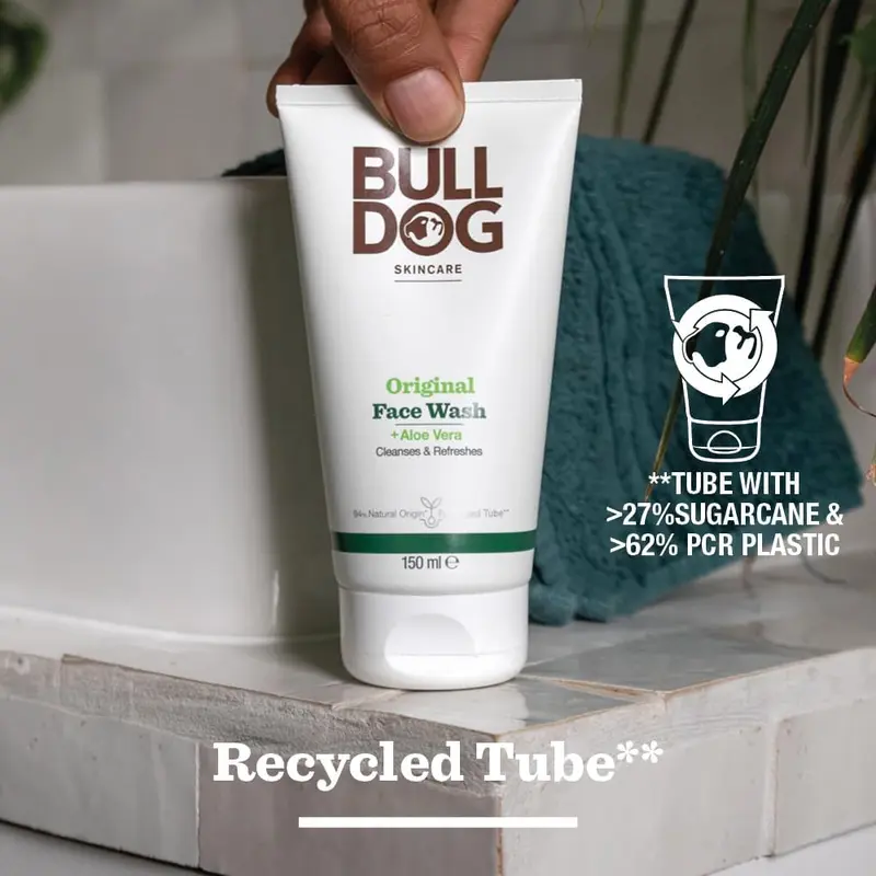 Bulldog Skincare Original Face Wash 150ml for Men with Normal to Dry Skin - Comfort Cleansing Gentle Cleanser 4