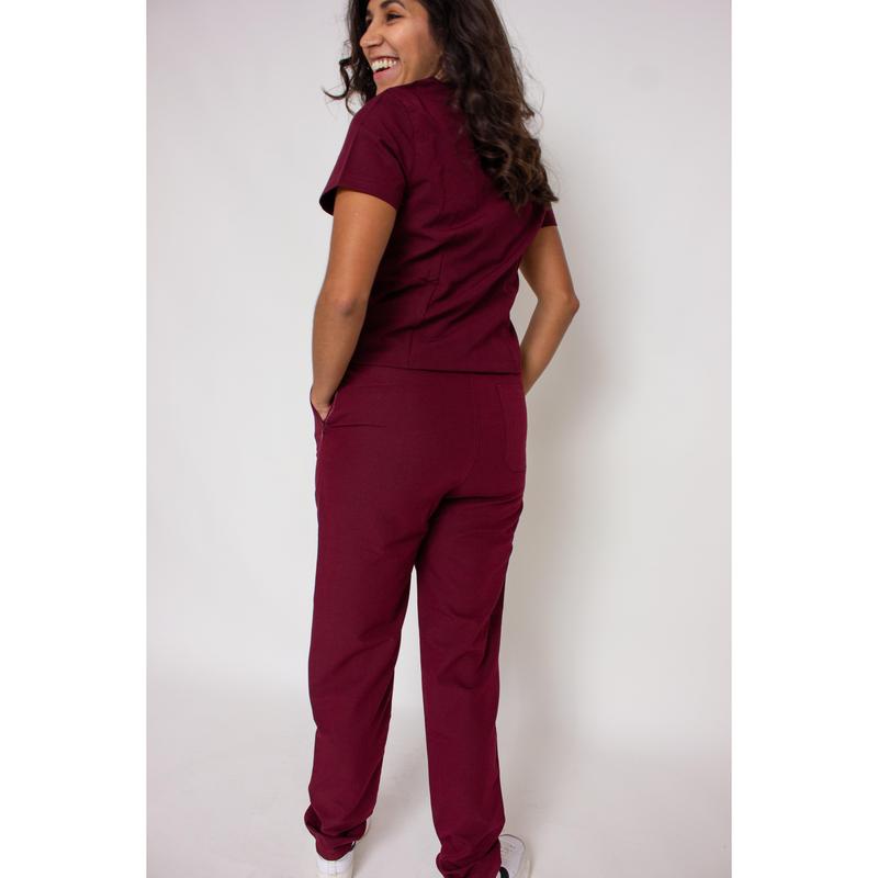 Primus Womens Burgundy Scrub Trousers 3