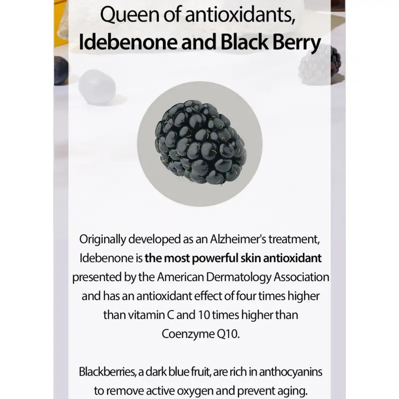 MARY & MAY Idebenone + Blackberry Complex Serum Antioxidant Anti-Aging Rejuvenating 4
