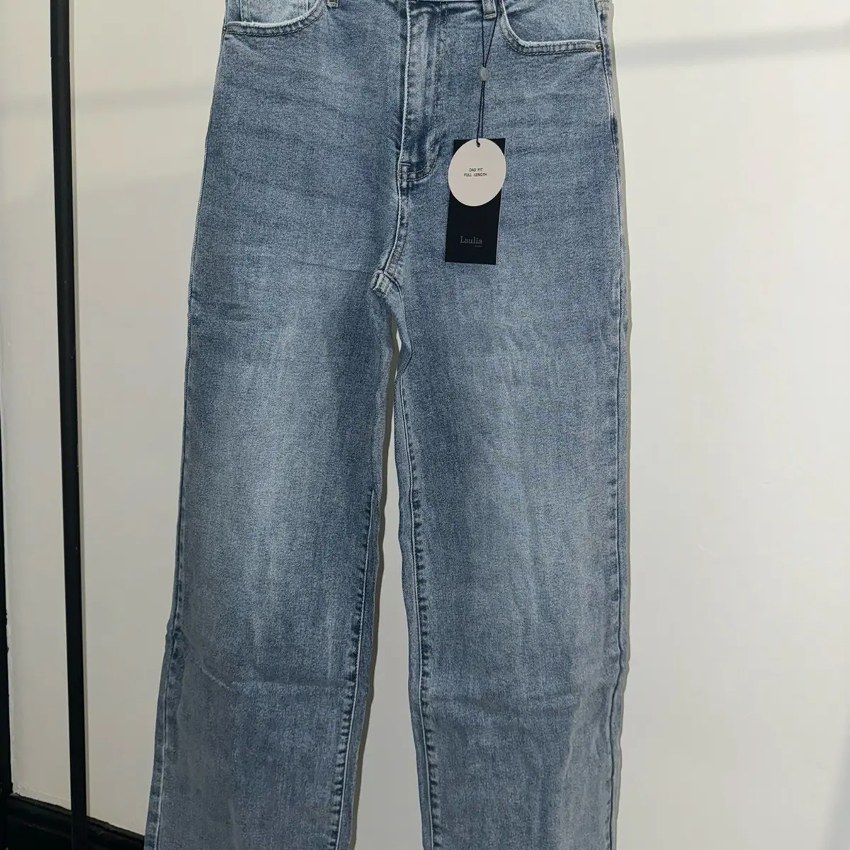 Blue Stretch Dad Jeans