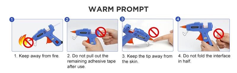Product Introduction of Hot Glue Gun Mini Glue Gun with 30pcs Glue Sticks 7 mm x 130 mm Upgraded Version, 20W Hot Glue Gun Blue Fast Heating for DIY Craft Projects and Home Quick Repairs 13
