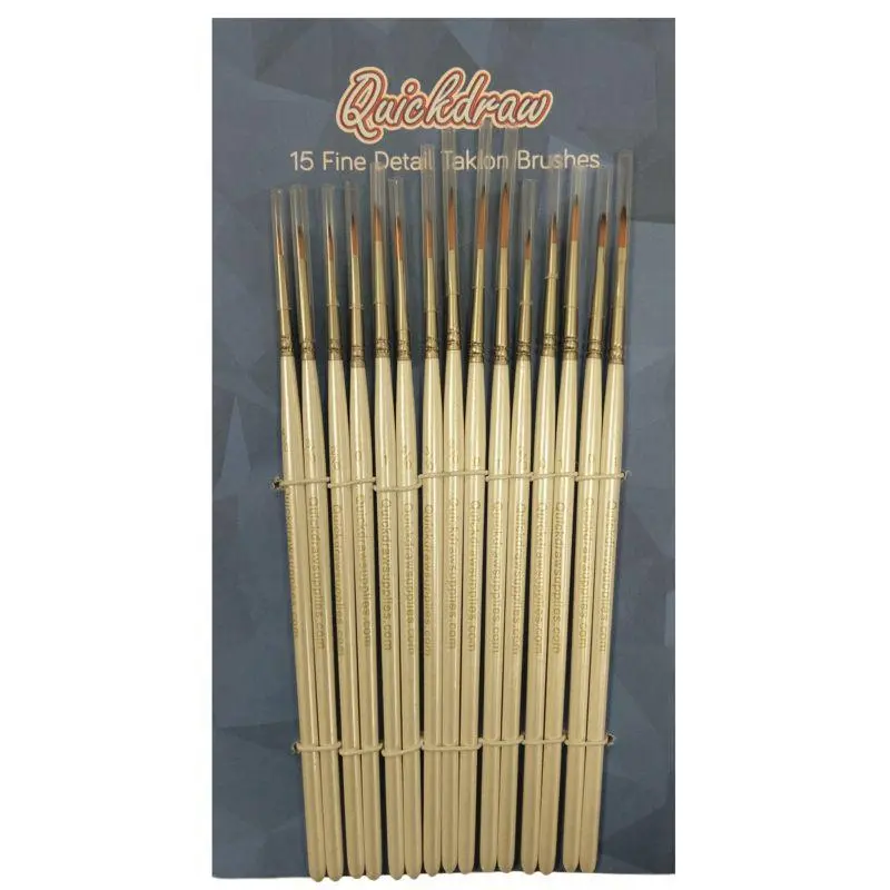 15 Assorted Fine Detail Modelling Art Paint Brush Set 1