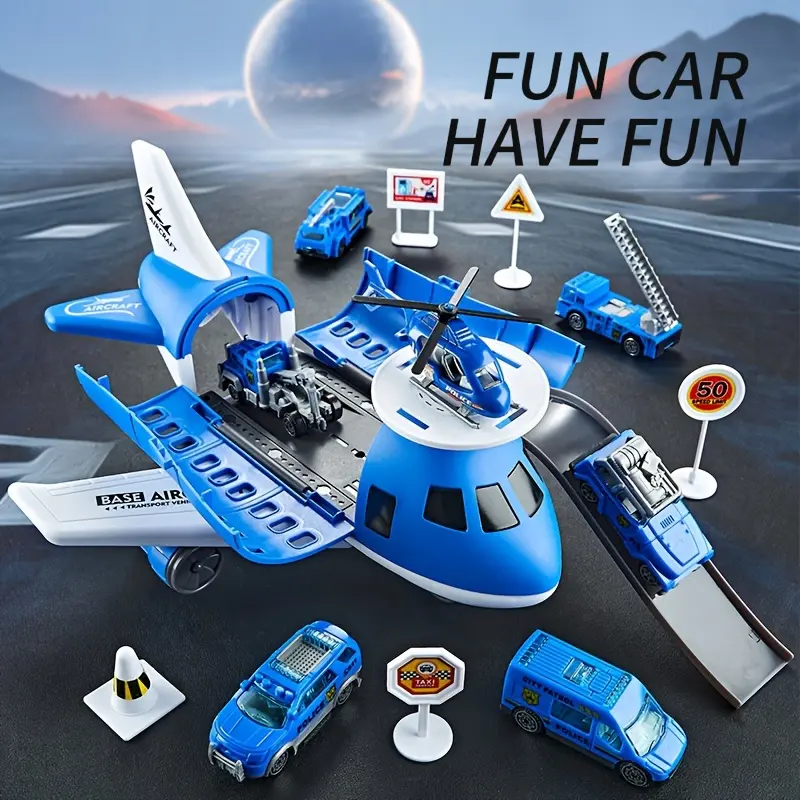 Children's Aircraft Car Toys, Inertial Aircraft And Light Passenger Aircraft Models, Children's Educational Toys Easter, Christmas, Halloween, Thanksgiving Gifts-color Box 0