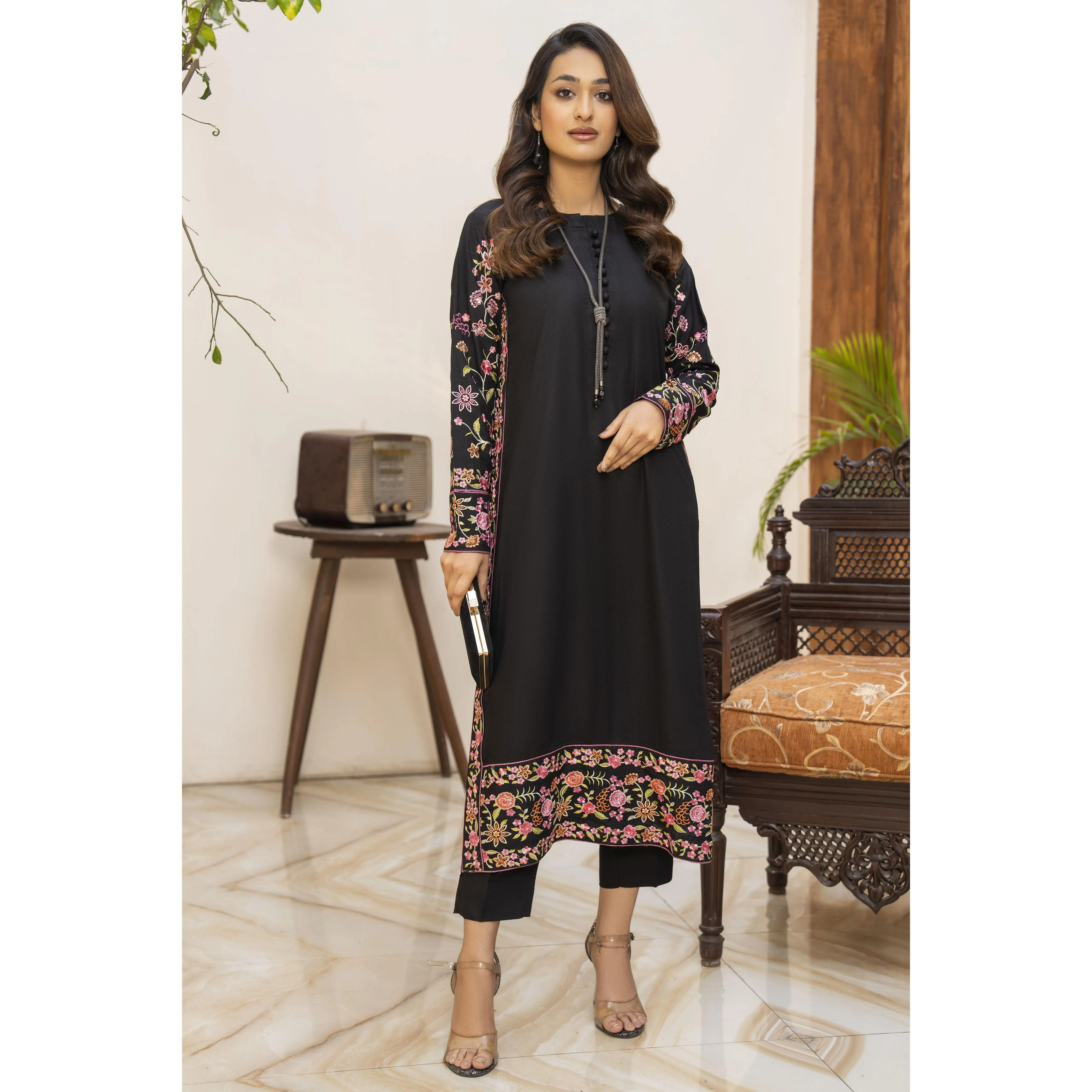 Prisha Ready to Wear 2 Pcs Embroidered Dress