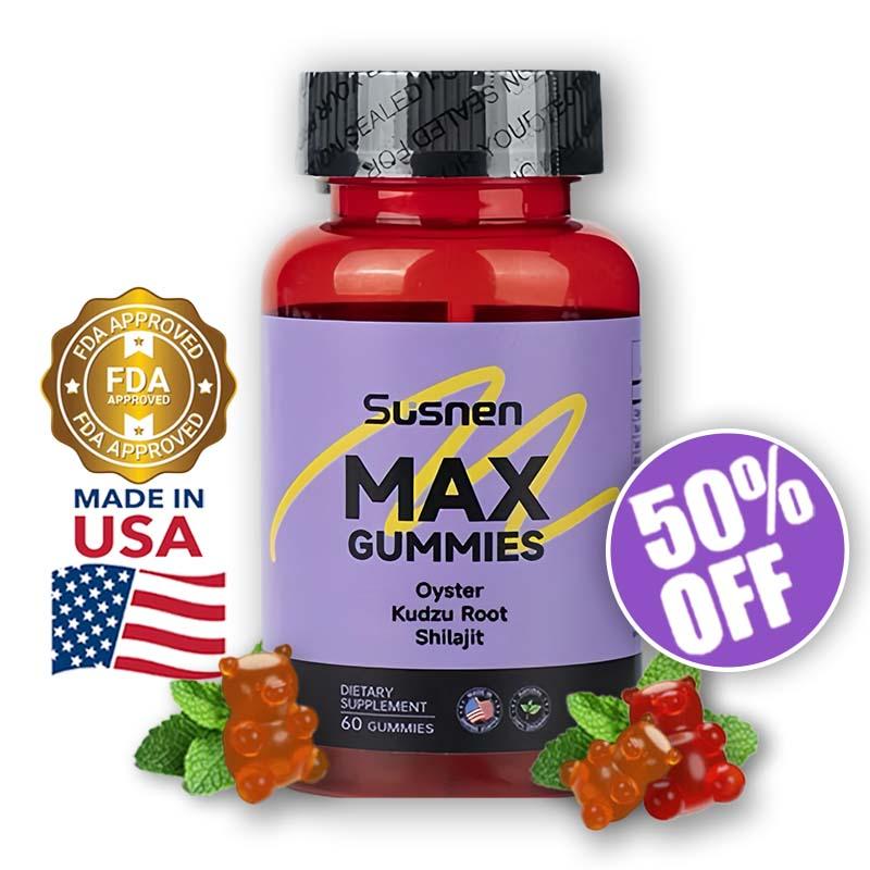 Product Introduction of MAX Gummies - Oyster ,Kudzu Rootand Shilajit - Dietary Supplement with Oyster ,Kudzu Rootand Shilajit  - 60 Gummies - Made in the USA - FDA & GMP Certified 7