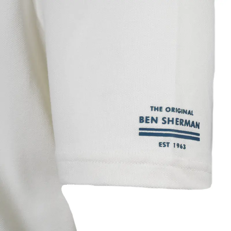 Ben Sherman Tipped Pique Pocket T-Shirt White 1