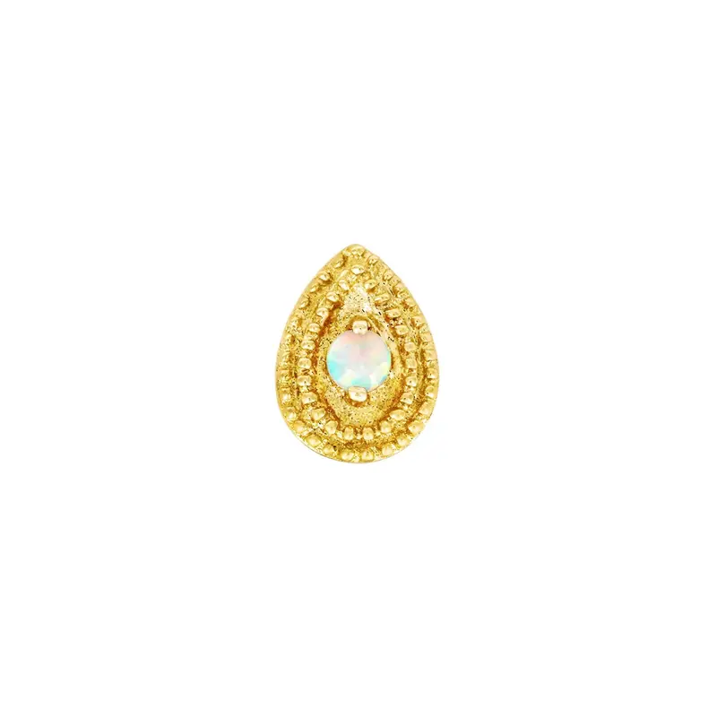 Pear Opal Double Millgrain 0