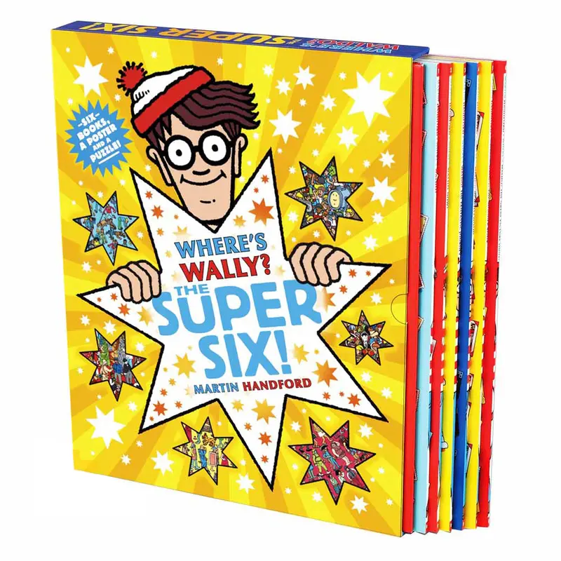 Where's Wally? The Super Six Collection 6 Books Box Set by Martin Handford 0