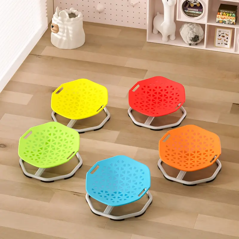 Children's Sensory Spinning Chair for Autistic Children - Metal Base Anti-slip Indoor and Outdoor Activity Spinning Toys autism  sensory space，autism stimming toys，sensory autism toy，spinning chair 8