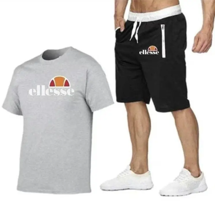 Popular casual fashion men's cotton short sleeve suit, limited time offer Menswear Basic 1