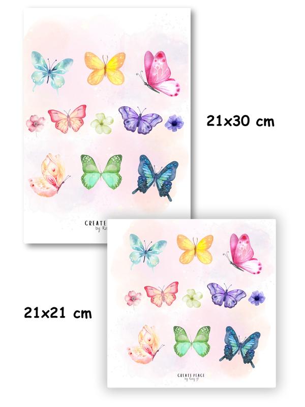 Create Peace by Roxy: Set of 2 Cute Laminated Colouring Book Page Protectors (Nature Theme) 1