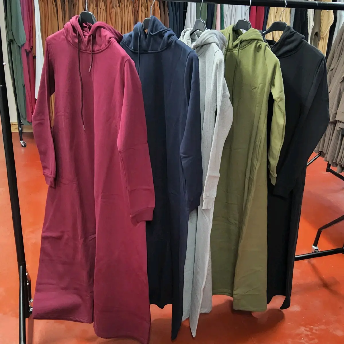 women long Aline hoodies with pockets