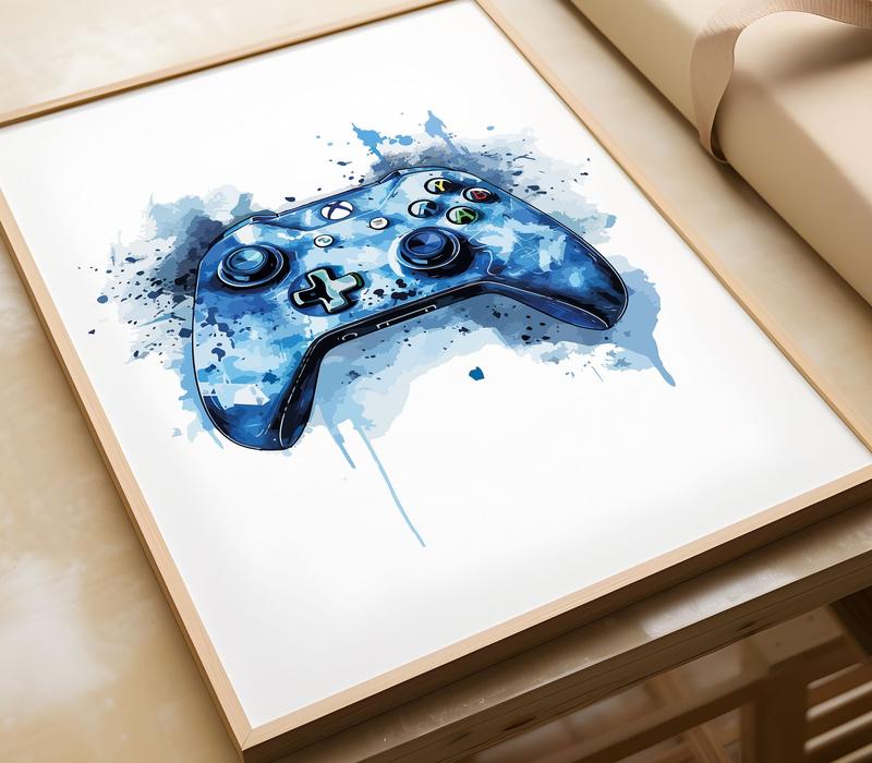 Graffiti Gaming Art Set - Urban Gaming Vibes - Set of 3 Gaming Wall Art - A4 and A3 Size Prints - Perfect Gift for Gamers - Colour Burst Gaming Prints - Gaming Ornaments - Cool Gaming Posters - Christmas Gifts - Birthday Gifts - Gamer Gifts - Gift For Son 4