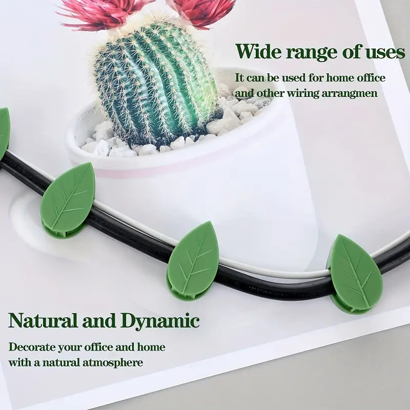 10pcs Green Plastic Climbing Wall Clips, Self-Adhesive Support Fixing Hooks, Sticky Garden Vine Holder for Pothos and Decorative 7