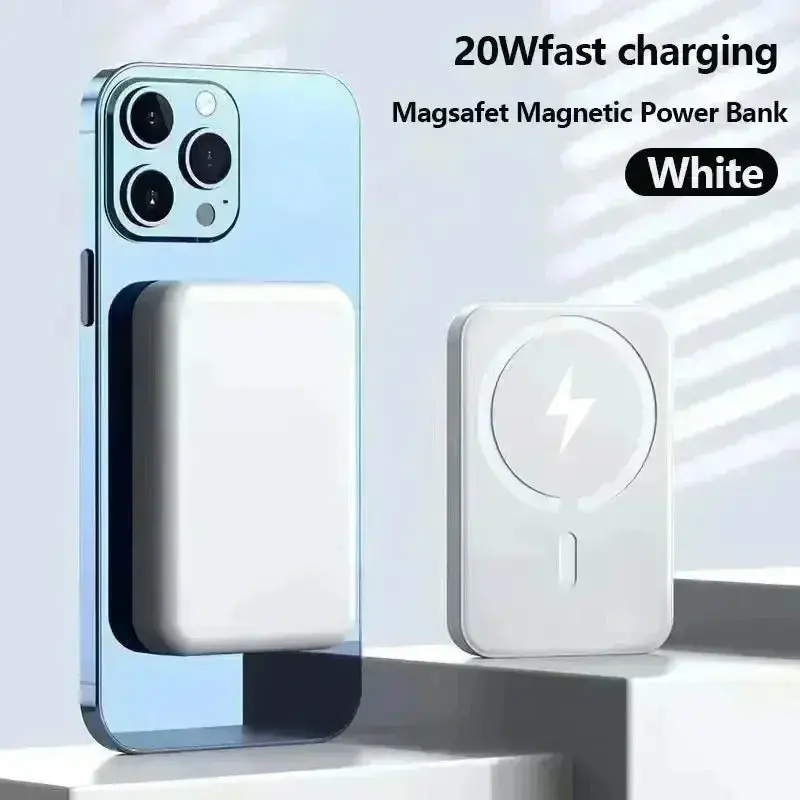 50000Mah Magsafe Power Bank 20W Powerbank Magnetic Wireless Fast Charging External Battery Pack Type-C for Iphone13 14 15 Xiaomi Lithium Charger