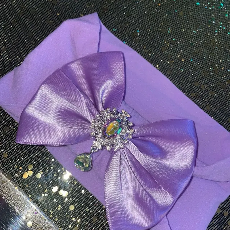 Handmade Lilac Personalised Baby Girl Bow Headband for Fashionable Look