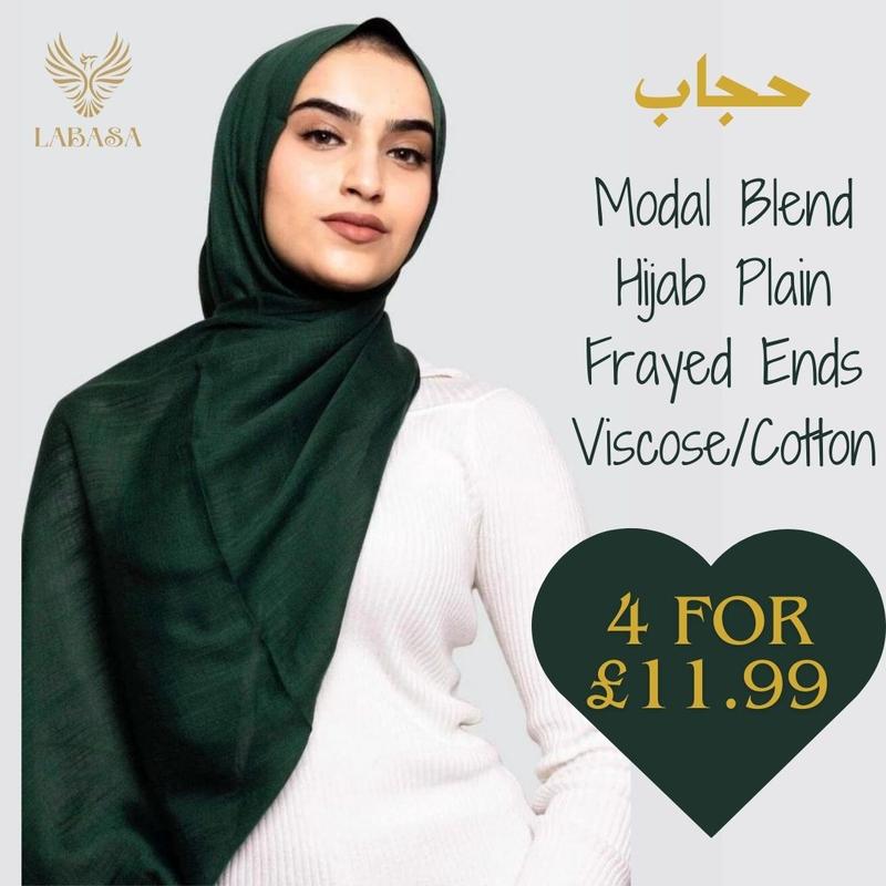 LABASA Women Modal Cotton Blend High Premium Hijab Lightweight Headscarf Muslim wear 1