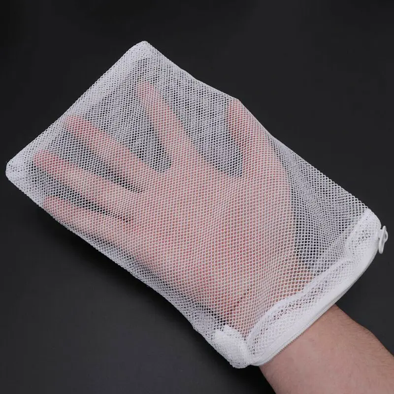1-10x Nylon Mesh Zip Net Bag Aquarium Fish Tank Pond Filter Supplies Media Tool 8