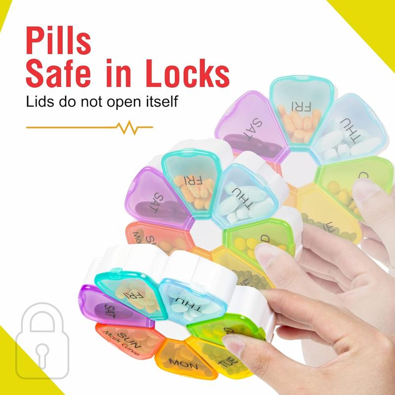 Product Introduction of Portable Weekly Pill Box - Easy to Open 7 Day Premium Quality Tablet Box - Tampons, Comfort 11