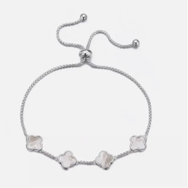 Mother Of Pearl Multi Clover Friendship Bracelet for ladies girls best gift