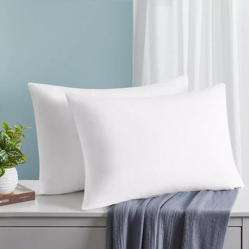 2x Luxury Polycotton Plain Pillowcases Standard Size 50x75cm Housewife Pair Vibrant Multiple Colors Easy Care 2