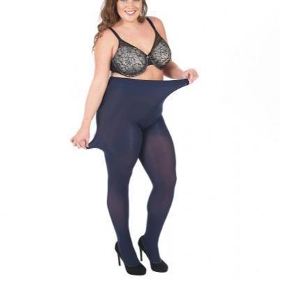 Italian 90 Denier Opaque Curvy Plus Size Tights (6 Colours / Sizes up to 5XL) Made In Italy  (The Perfect Tights For The Fuller Figure) Womenswear Flat Comfort Fit Lady Women 6