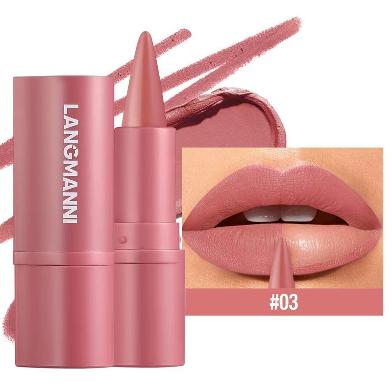 Langmanni New Multi-Functional Lip Liner Lipstick Pen Matte 6 Colors Optional Waterproof  Lipgloss  Cosmetic 5
