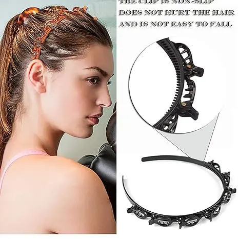 Trendy Hair Hoop, Twist and Clip Headband, Gift Sets for Girl, Christmas Gifts for Kids 1