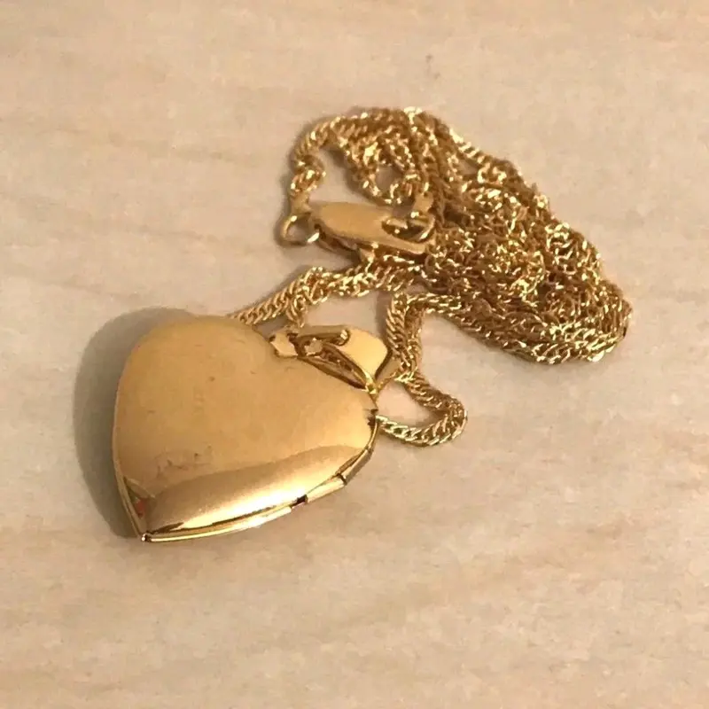 Islamic Allah name heart shape Necklace Pendant Tawiz with gold colour chain jewelry matching jewellery locket 5